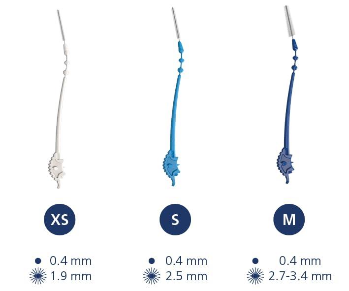 Paro Paro Slider - Starter Kit with 1 Handle and 3 XS interdental brushes
