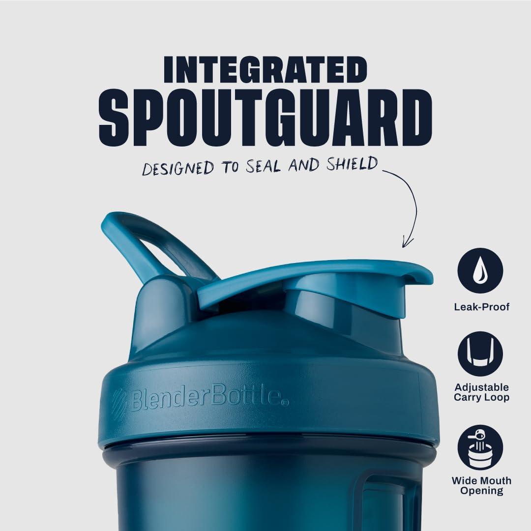 Blender Bottle BlenderBottle Classic V2 Shaker Bottle Perfect for Protein Shakes and Pre Workout, 20-Ounce, Ocean Blue