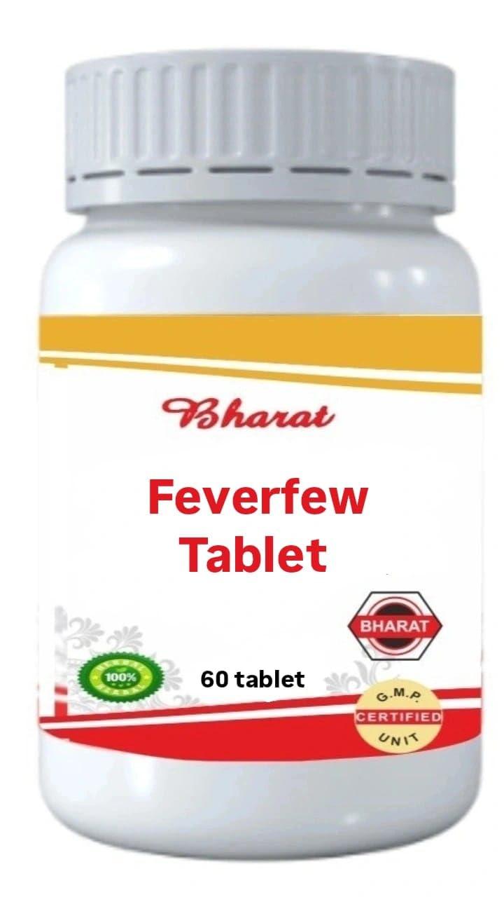 KASEX Bharat Organic and Natural Feverfew Extract Tablets, An Organic Extract Product 60 Tablets Pack of 650mg Each Tablet