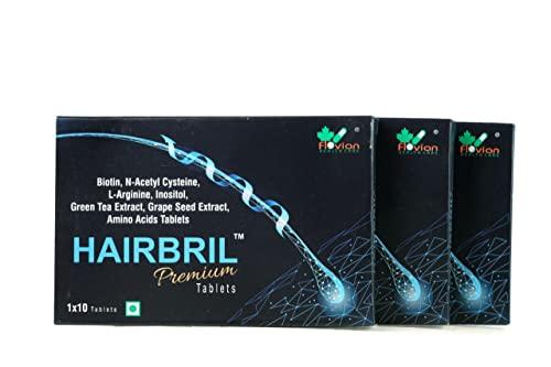 HAIRBRIL HAIRBRIL Healthy Hair Supplement 30 Tablets (Pack Of 3), 0.07 Kilograms