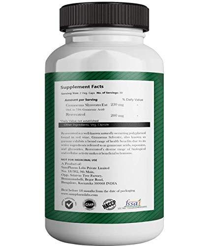 SAM HEALTH SAM Health Resveratrol Plus With Gymnema - 60 Veg caps