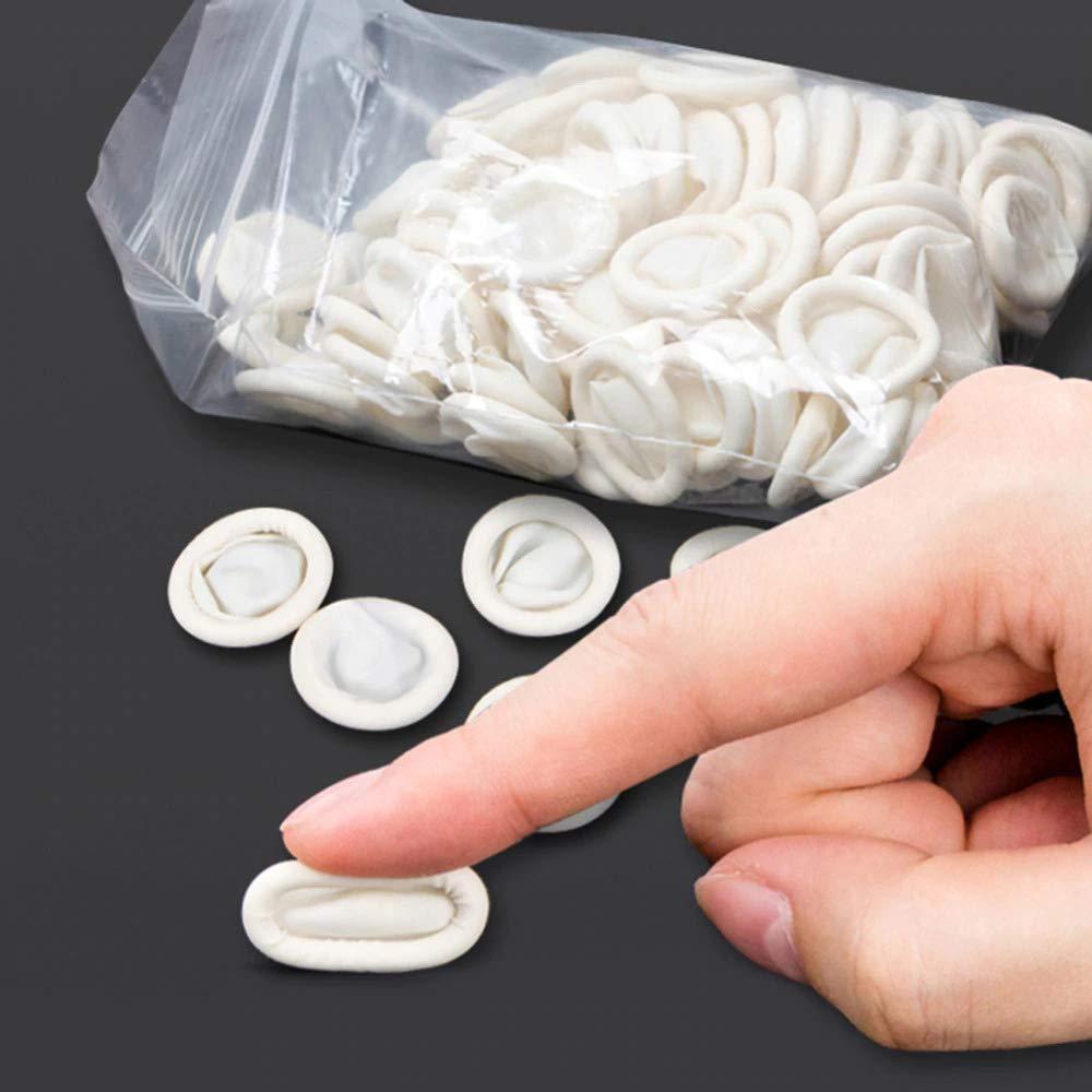 ASK INDIA ASK INDIA Unisex Disposable Latex Finger Cots (White, Medium)- Pack of 70 Pcs