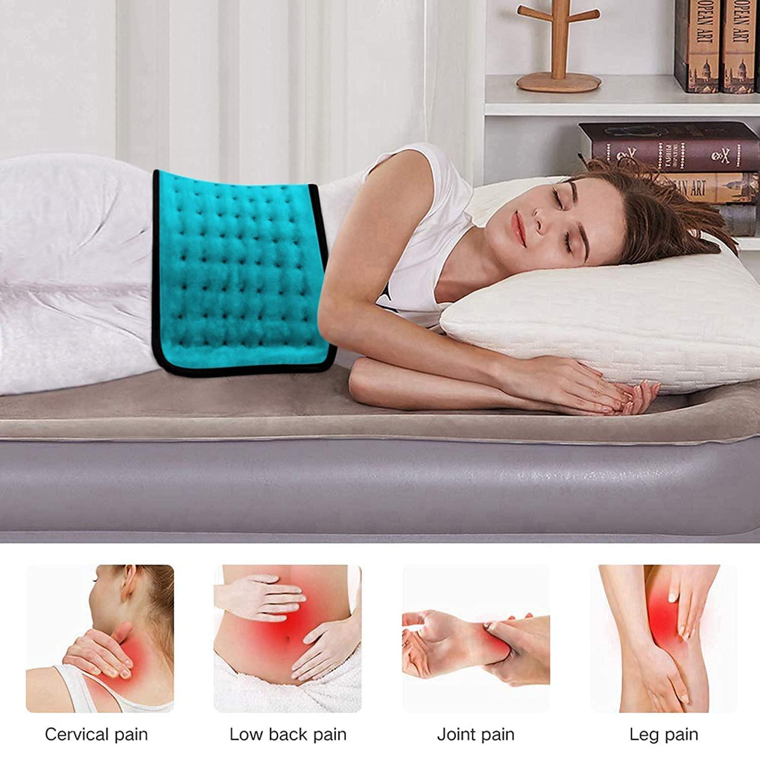 Shakuntla Kite Electric Heating Pad - Orthopaedic Lower Back Heating Belt Heat Therapy Waist Wrap with 3 Temperature Settings for Pain Relief of Abdominal Stomach Lumbar Muscle Strain etc (Brown)