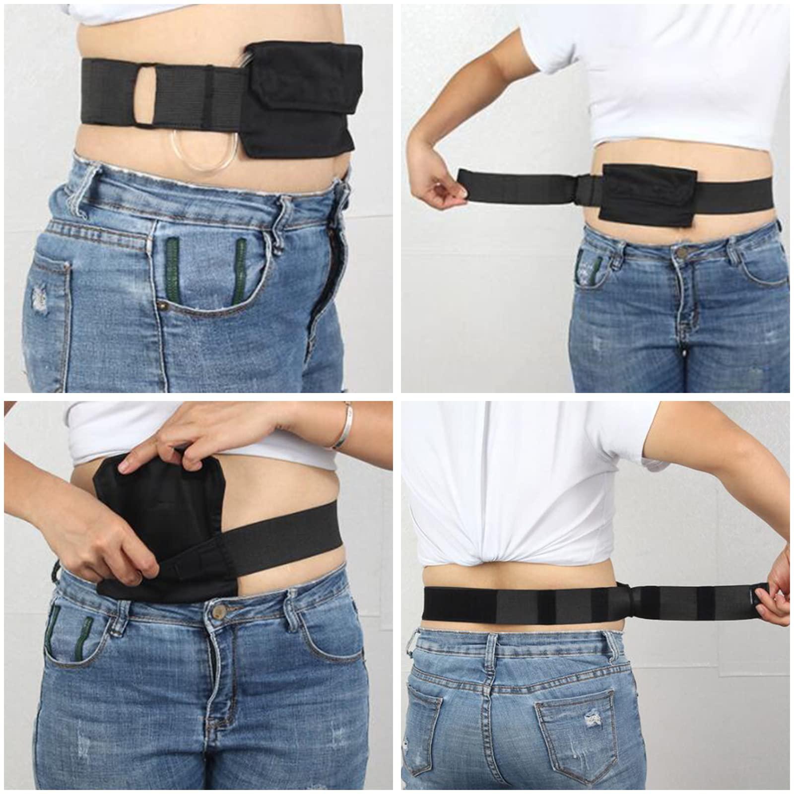 MYADDICTION MYADDICTION Feeding Tube Belt G Tubes Catheter Holder Peritoneal Dialysis Peg Waist Belt White