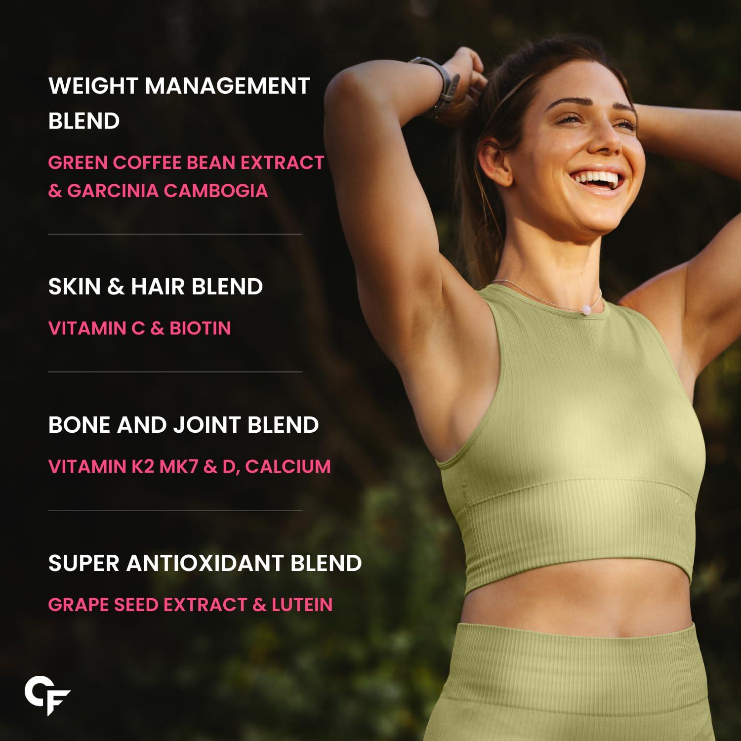 Carbamide Forte Carbamide Forte Multivitamin Tablets for Women | Multi Vitamin Womens Wellness | Complete Multivitamin for Women with 43 Ingredients | Women Multivitamin Tablets for Energy & Health - 60 Veg Tablets