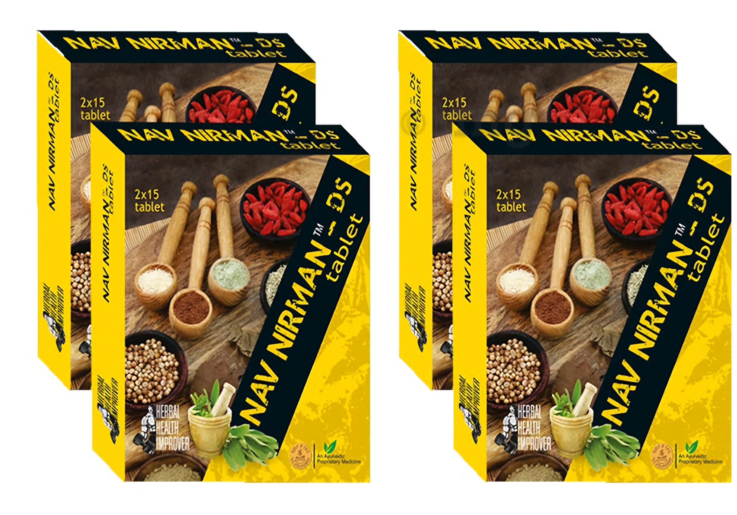 Generic Nav Nirman DS Tablet Health Supplement for Men and Women 120 Tablets Pack of 4