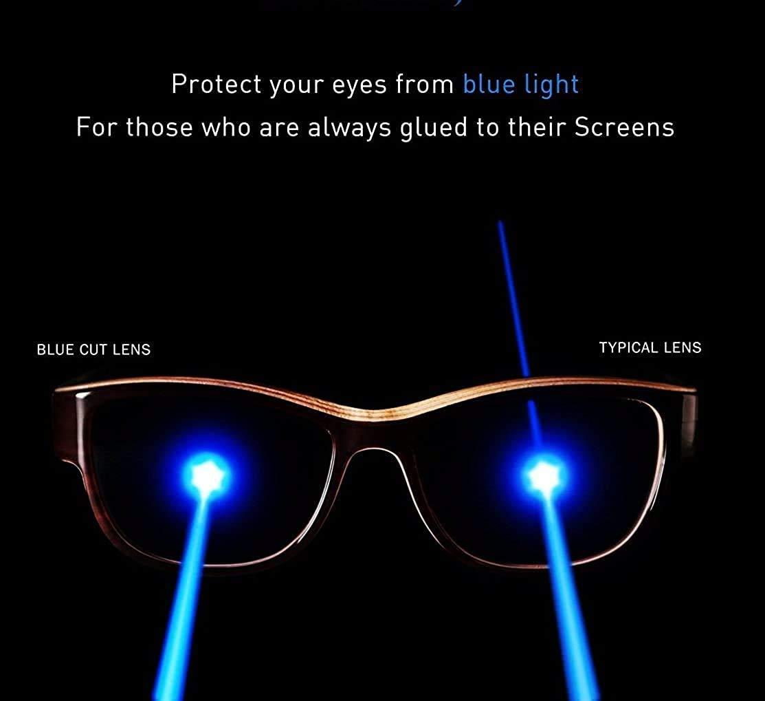 Opticalskart Opticalskart  Premium Bluecut Spectacles With Blue-Ray Cut Block (Glasses with Power) for Eye Protection from Computer Laptop Mobile Eyeglasses Make In India (Colour May Vary) (Lens Power, Minus 0.25)