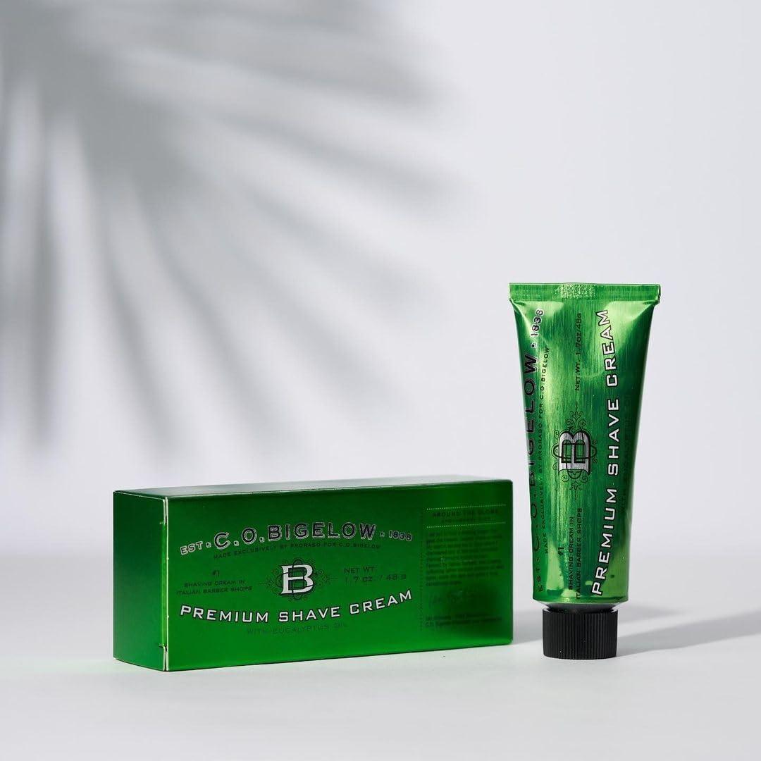 C.O. Bigelow C.O. Bigelow Premium Shaving Cream for Men, 5.2 Oz with Eucalytpus & Coconut Oil