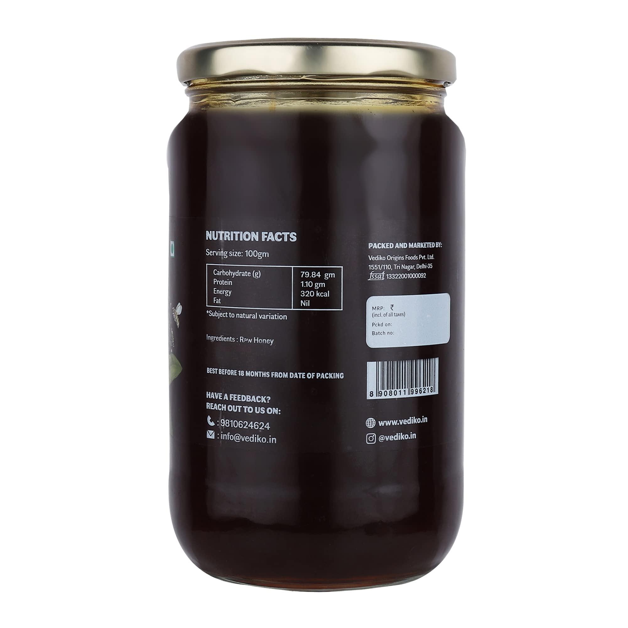 Vediko Origins Vediko Origins Organic Farm Fresh Raw Ajwain Honey (1 Kg) 100% Pure & Natural Uprocessed Single Origin Honey From Ajwain Farms | Helps In Fighting Infection | Chemical Free, No Sugar, No Adulteration