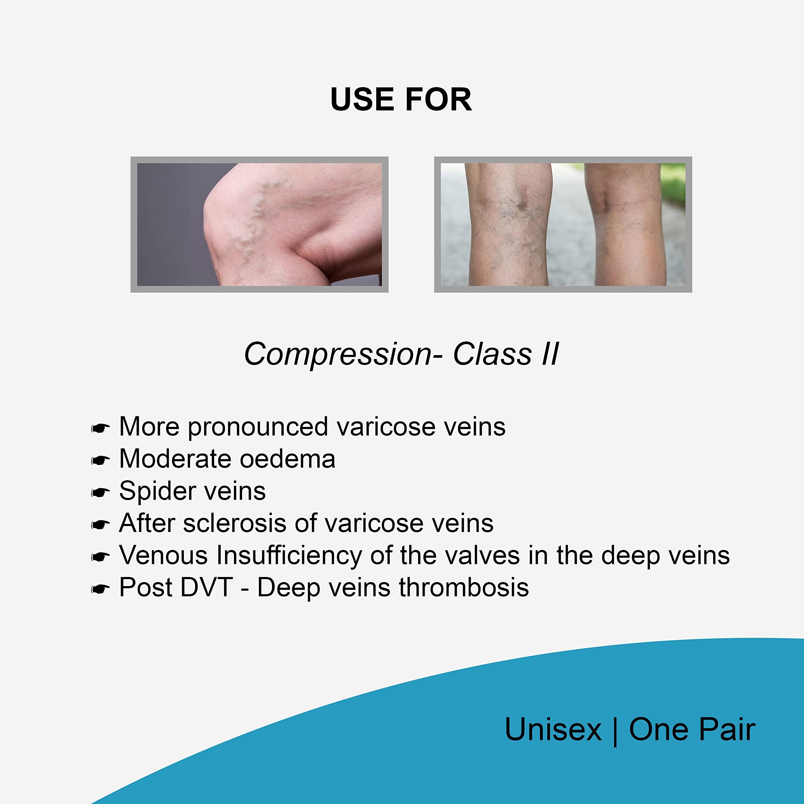 Venoprotek Venoprotek Varicose Veins Compression Stockings Class 2 (23-32 mm Hg) Below Knee, Beige, XX-Large