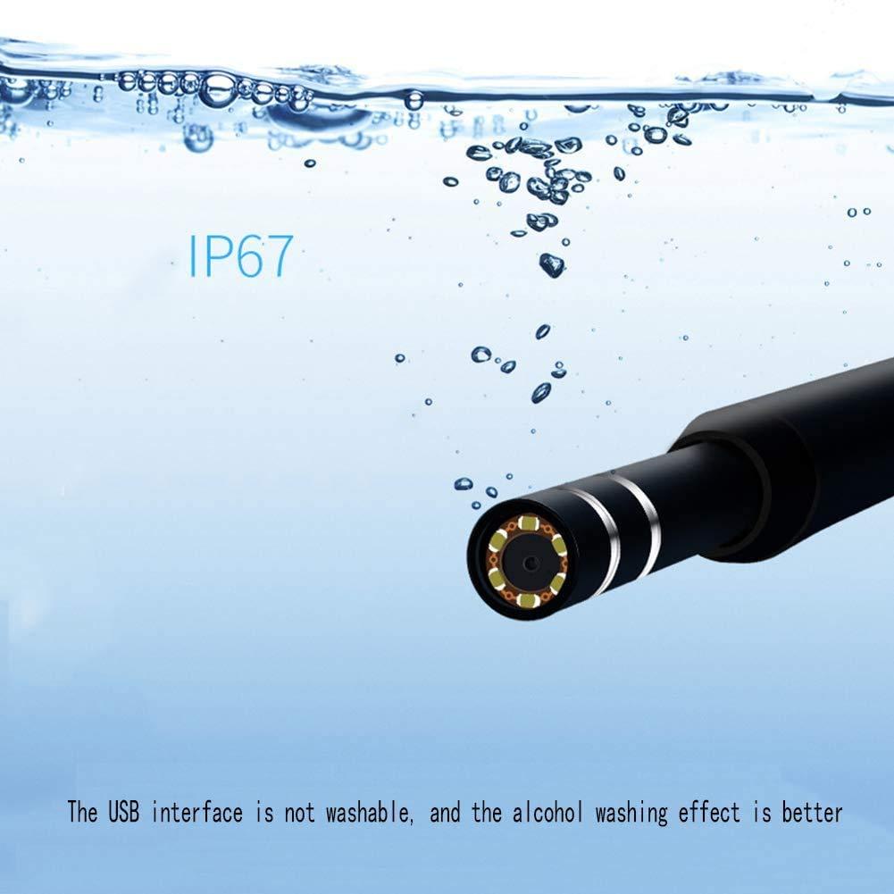 IKTU Iktu Otoscope Ear Cleaner USB Endoscope, 720P HD Visual Ear Spoon Digital Ear Camera, 3 in 1 Borescope Inspection Earwax Removal Cleaning Tool with 6 LED Lights for Android,Windows,MAC,Tablet