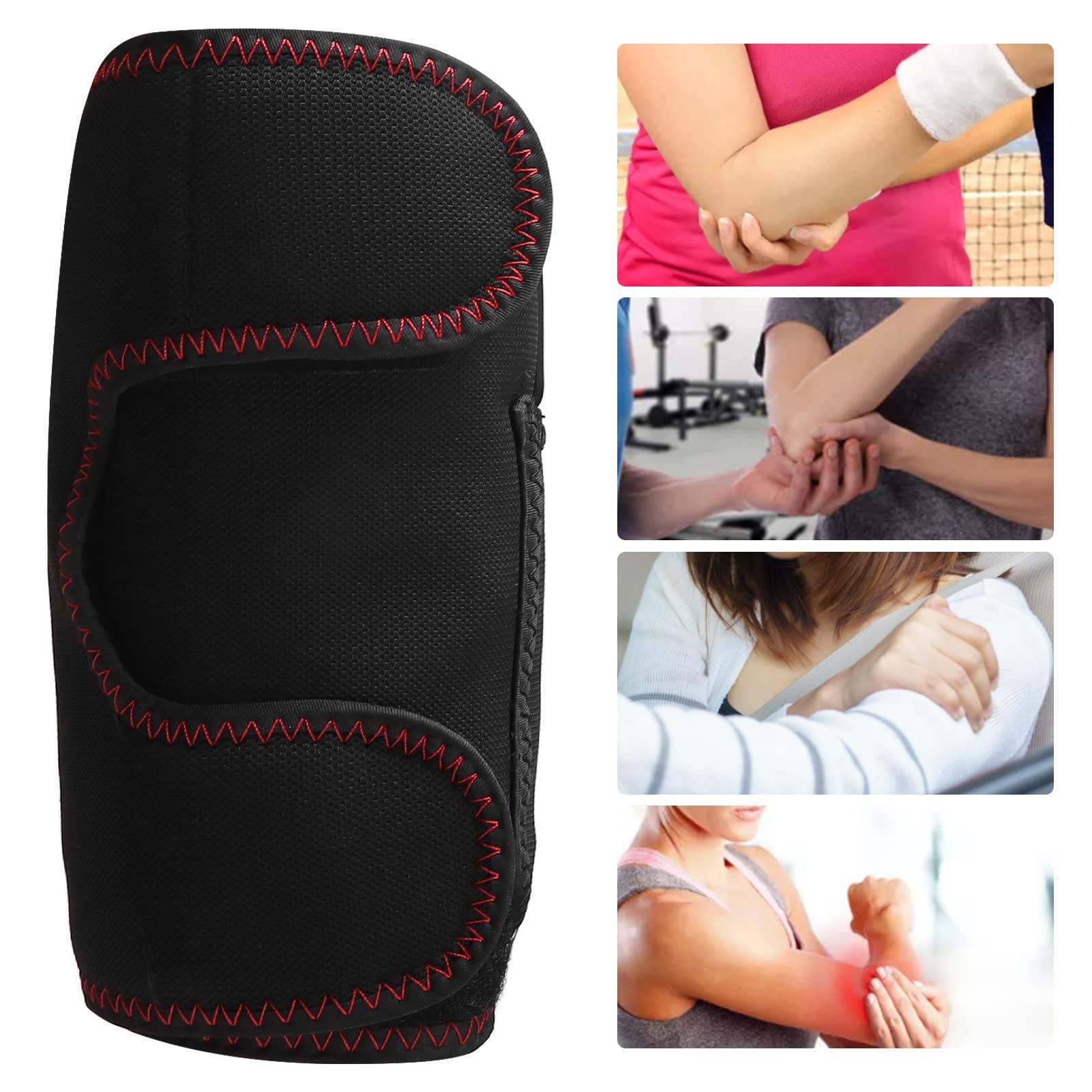 Umiway Elbow Heating Brace, 3 Temperature Gear Heating Elbow Wrap Pad Promote Circulation Hot Compress Inside Pocket for Left Arm for Elbow Joint Protection