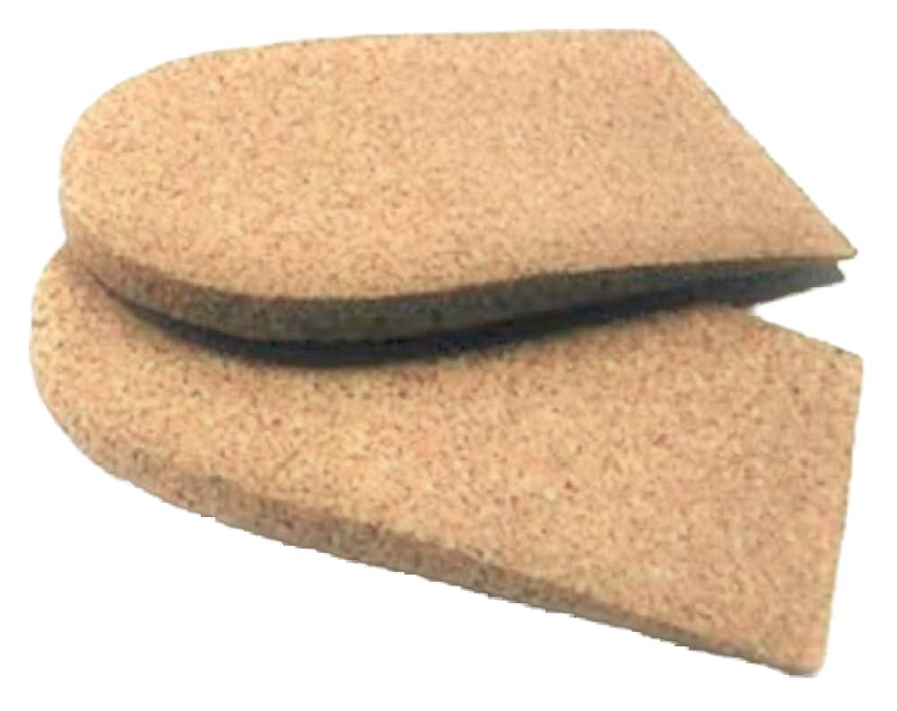 Atlas Biomechanics Heel Lift, 3/8 inch (9 mm) Rubber Cork, 1 Pair, Medium (2 1/2\" Wide)