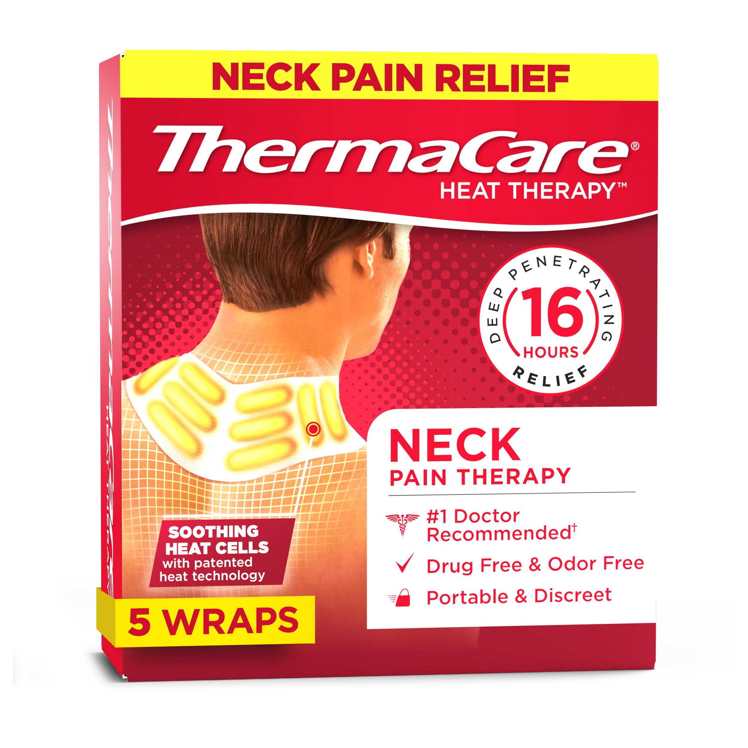 ThermaCare ThermaCare Heat Wraps, Neck & Shoulder Heating Pads & Pain Relief Patches, 5 Count