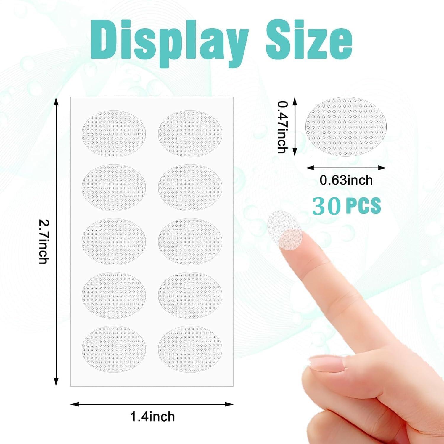 ADBEE Ear Lobe Support Patches - Invisible Earring Support for Heavy Earrings | Waterproof Earlobe Support Patches | Ear Stickers for Heavy Earrings (Pack of 30)