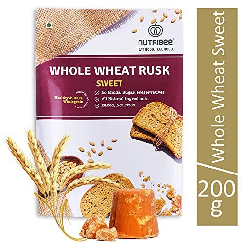 Nutribee Nutribee 100% Whole Wheat Atta Rusk | Refined Sugar-Free | Healthy Diet Toast | No Maida and Sugar | No Preservatives | 840g
