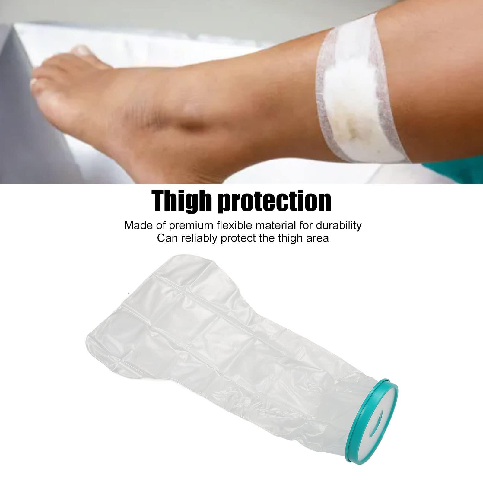 Xinwe Full Leg Cast Cover, Clean Waterproof PP Easy To Use Easy To Wear Thigh Cast Cover for Shower (Adults Use)