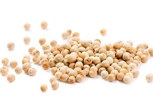 TRH TRH Organic White Pepper Whole, White Peppercorns, Safed Mirch (White Pepper, 400 gm)