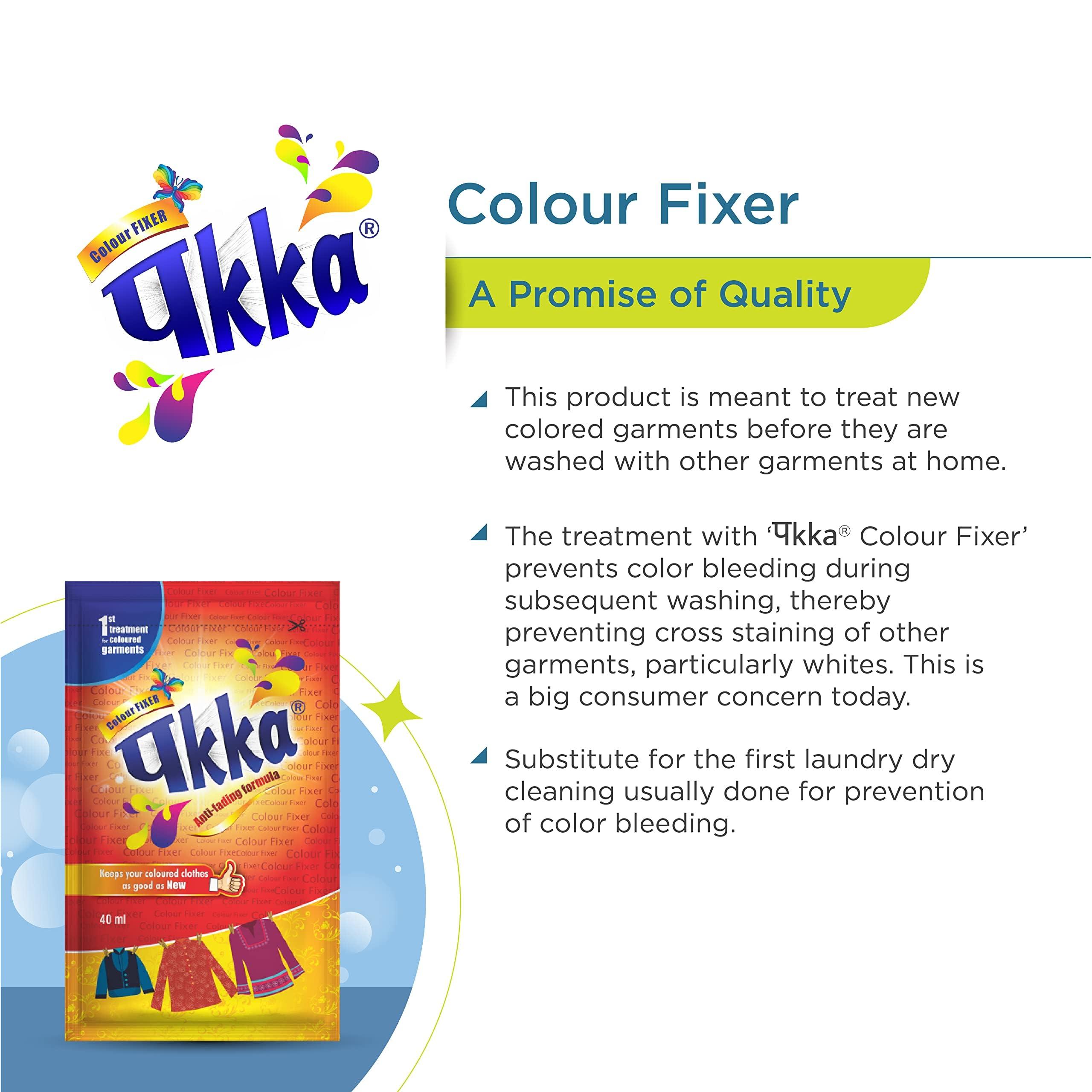PAKKA PAKKA Cloth Color Fixer-Stops Colour Bleeding,Guard,Anti-Fade Formula Works On All Types Of Fabric With Solid Pattern To Prevent Fading&Cross Staining Of Other Clothes,Reduce Fading,Non-Formaldehyde