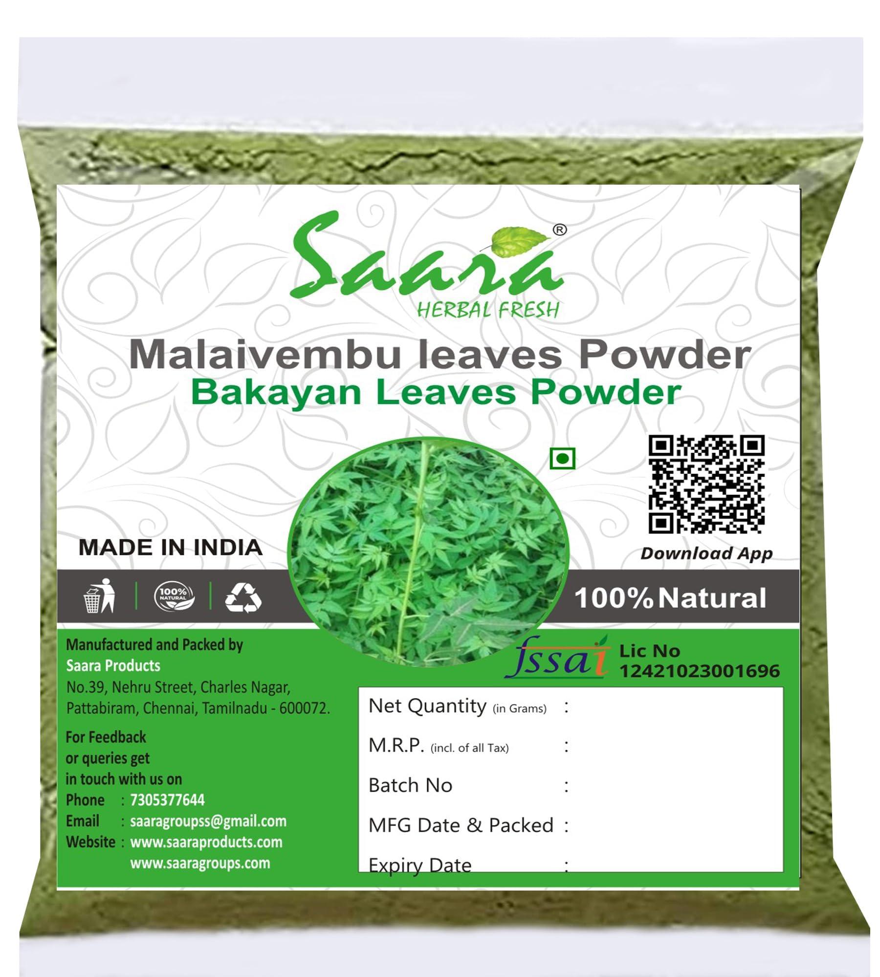 SAARA SAARA Malaivembu Powder,Bakayan,Chinaberry Powder,100G,(Pack Of 1 X 100G),Malaivembu