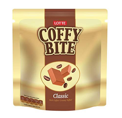 Lotte Lotte Coffy Bite Standee Pouch (50 Pieces) - 190g Lotte Coffy Bite Toffees - Classic, 209g