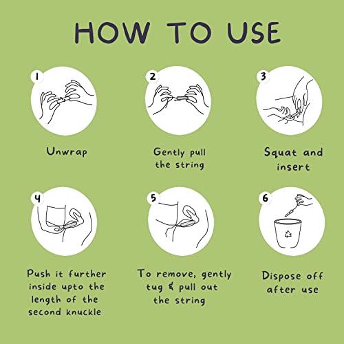 Lemme Be Lemme Be Cotton Sanitary Night Pads & Light Flow Tampons (Combo of 2)