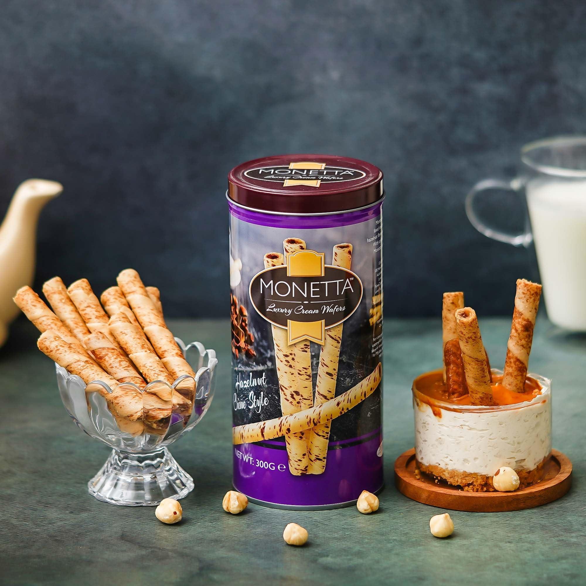 MONETTA Monetta Hazelnut Wafer Sticks 300 gm