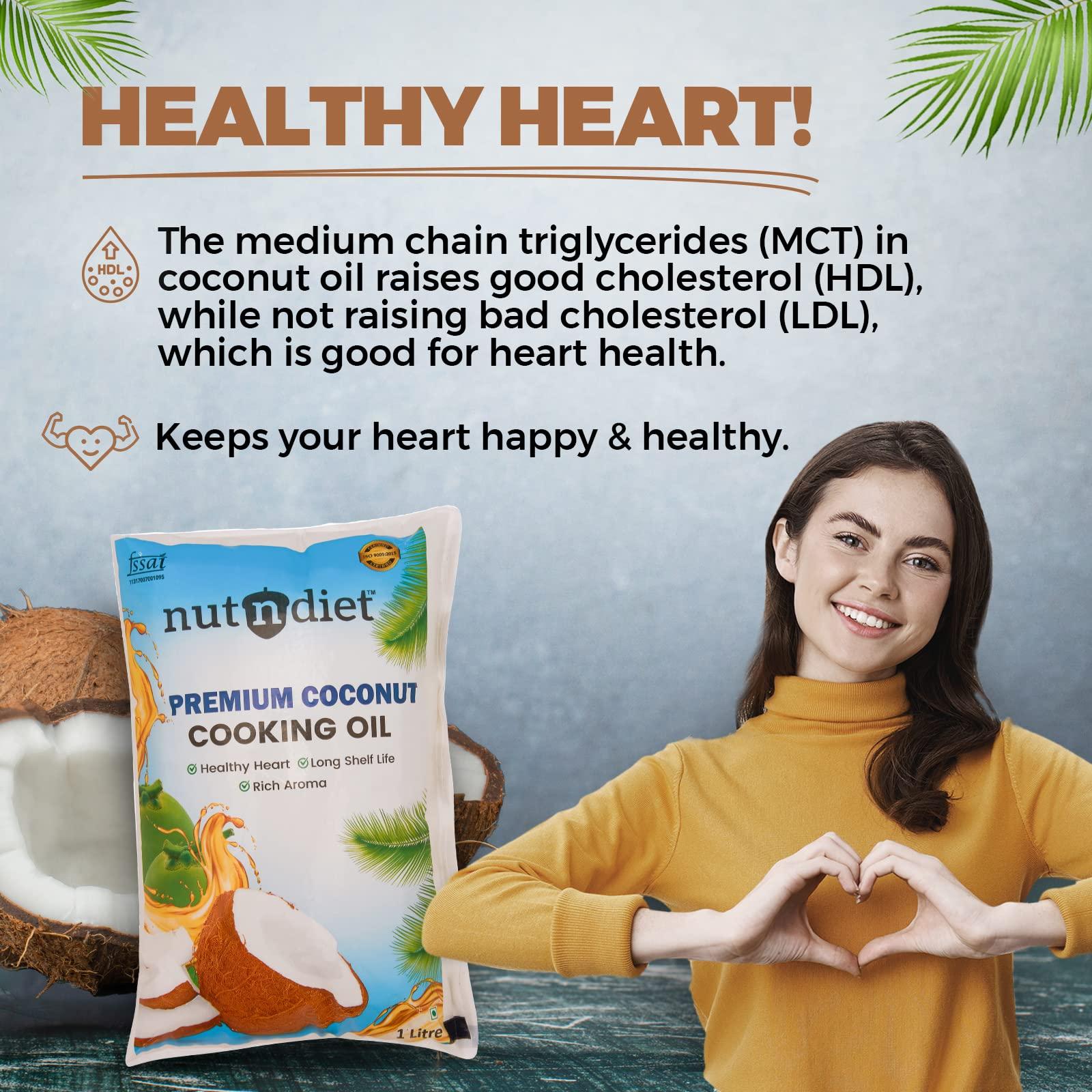 nutndiet nutndiet Premium Edible Coconut Oil For Cooking, 5 Litre CAN