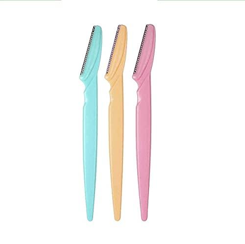 SKY DIAMOND SKY DIAMOND Eyebrow Razor,Facial Razors for Women,Facial Dermaplane Razors Shaver with Precision Cover,Use for Shaping Eyebrows or Removing Other Fine Hair (SET OF 3)