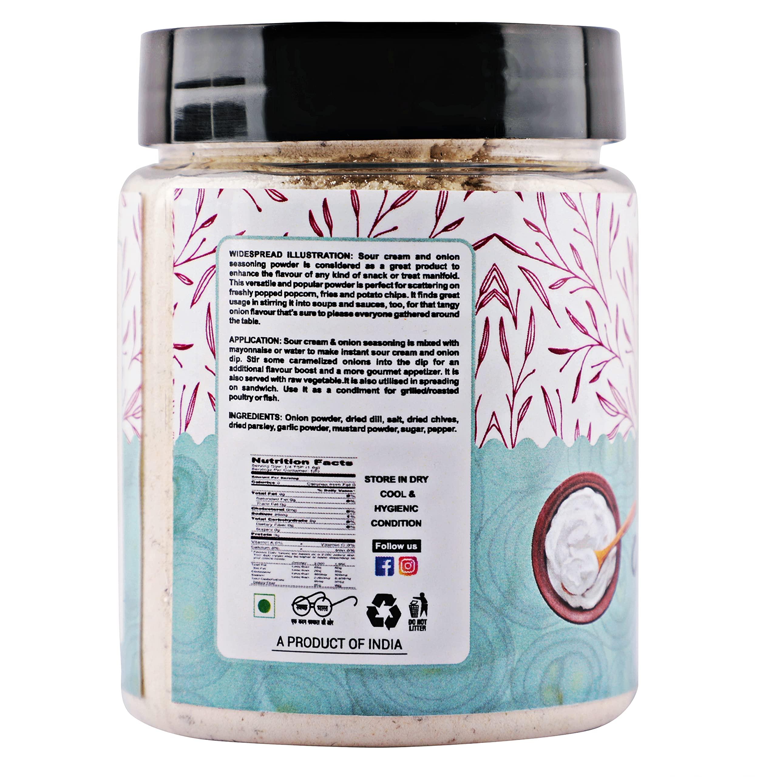 NOURCERY Nourcery Sour Cream & Onion Powder, 150Gm (French Onion Cream Zest)