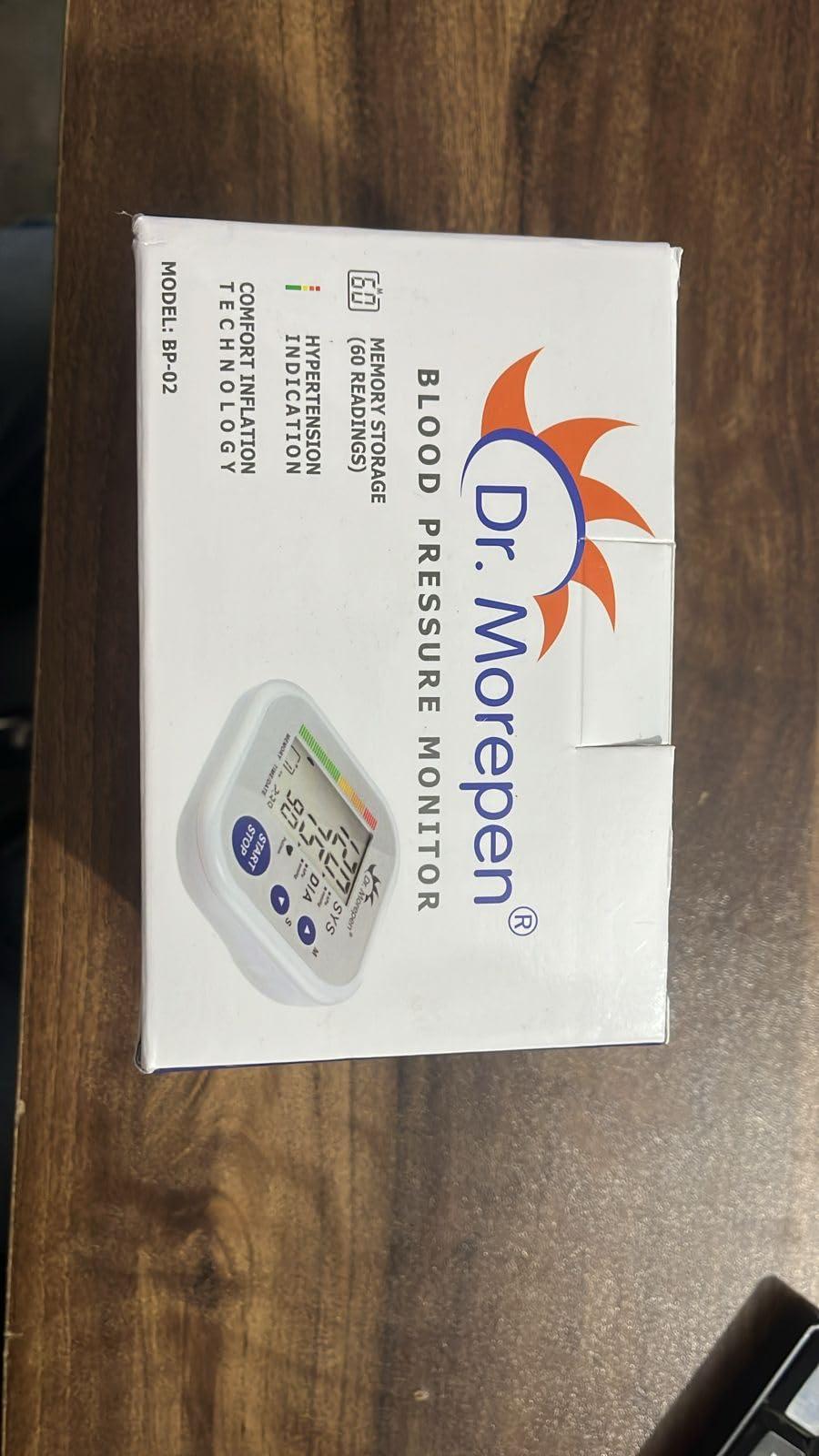 Dr. Morepen Dr. Morepen B.P. 02 U/A Upper Arm Tubeless Digital Monitor Blood Pressure Machine (White)