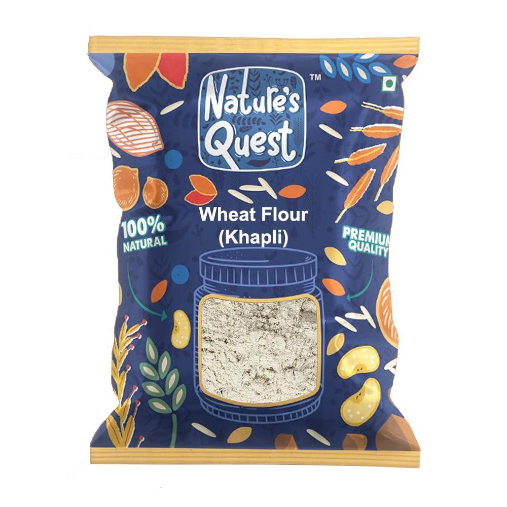Nature\'s Quest Nature\'s Quest Khapli Wheat Flour | Khapli Gehu atta| Kapli Wheat Flour| Gehu atta | kothumai mavu - 4.5 Kg