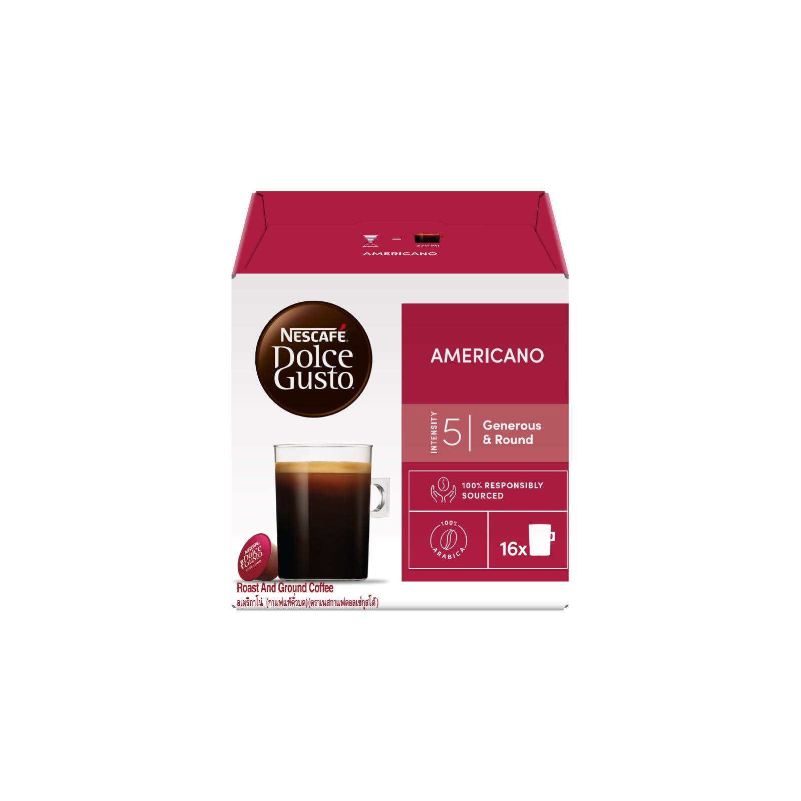 Dolce Gusto Dolce Gusto Americano Roast & Ground Coffee 16 Capsule Box, 160g