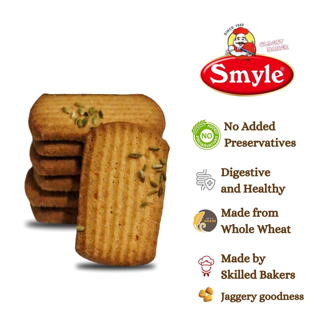 Smyle Smyle | Punjabi Atta Biscuits | 900GM Combo Offer (Shakkar+Meetha+Namkeen) | Combo Pack | Whole Wheat Biscuits | Healthy Digestive Atta Cookies | Net Weight 300G Per Tray (Pack Of 3 Trays)