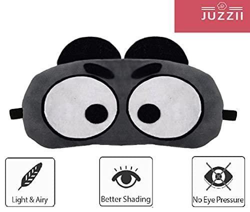 JUZZII JUZZII Velvet Super Soft & Smooth Sleep Eye Mask Shades for Men-Women, Girls-Boys, Kids - (Pack of 2 ) Couple Mask Set-30-31