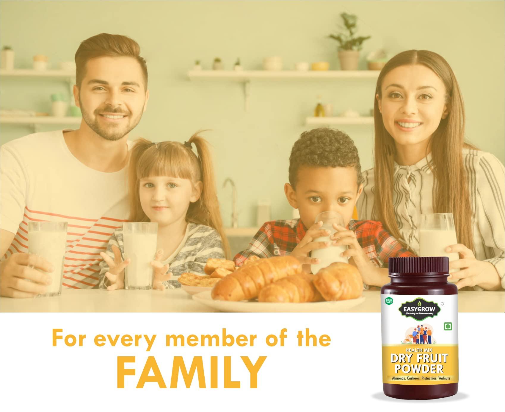 Easygrow Easygrow Healthy Mix Nuts Powder, Dry Fruit Powder For Kids - 100 gm , Dry Fruit Powder For Adult