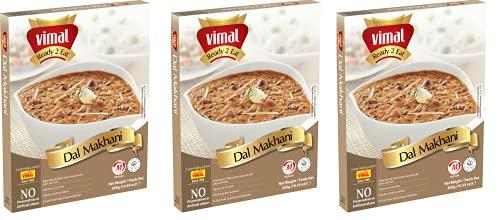 VIMAL VIMAL Ready to Eat Dal Makhani Instant Mix Vegetarian with No Added Preservative and Colours - 300g Pack of 3