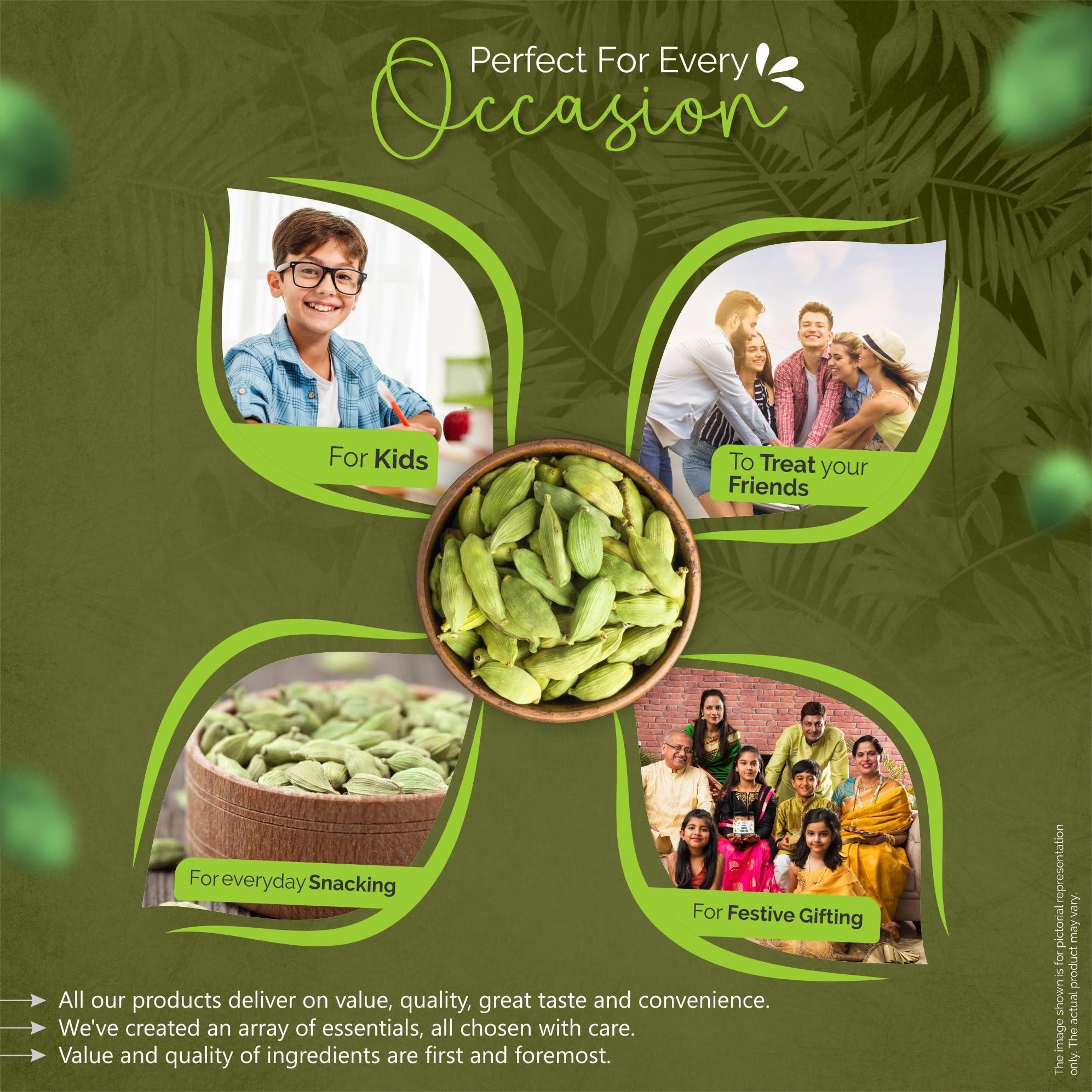 GreenFinity GreenFinity Cardamom Green Whole - 50 grams, Grade - 8mm, (Buy 1 Get 1 Free).