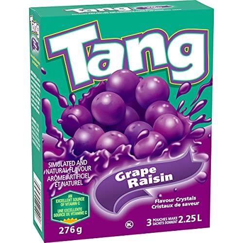 Tang Tang Grape Flavour Powdered Drink Mix Crystals 3 Pouches, 276g
