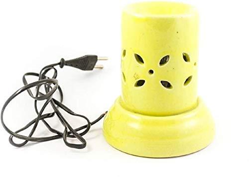 Lyallpur Stores Electric Flower Ceramic Diffuser- Yellow Color | Pack Consists of 1 Diffuser With 1 Fragrance Oil Free | By Yesno.in