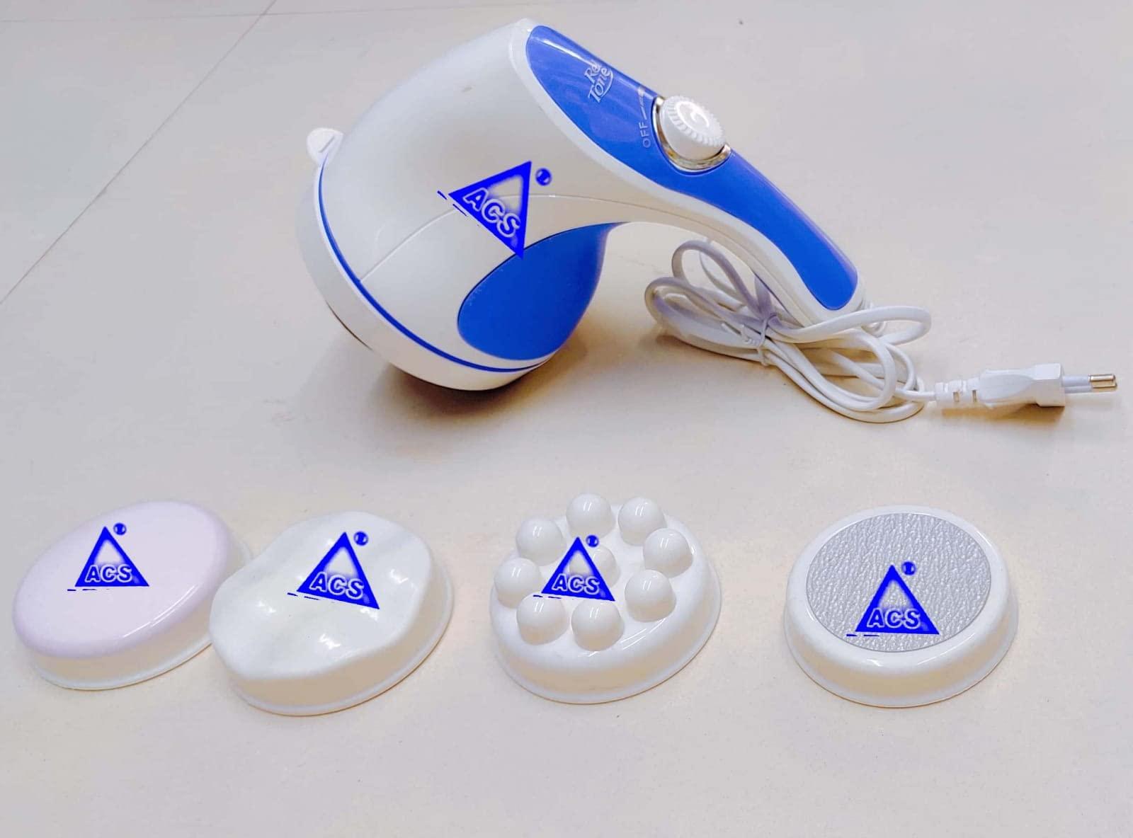 ACUPRESSURE HEALTH CARE SYSTEMS Relax Spin Tone Body Massager Machine, Full Body Massager for Pain Relief Spin Tone Handheld Corded Electric Body Massager, Multicolor