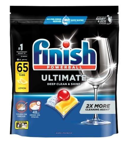 Finish Finish Powerball Ultimate Lemon Dishwasher Tablets 60\'s Lemon