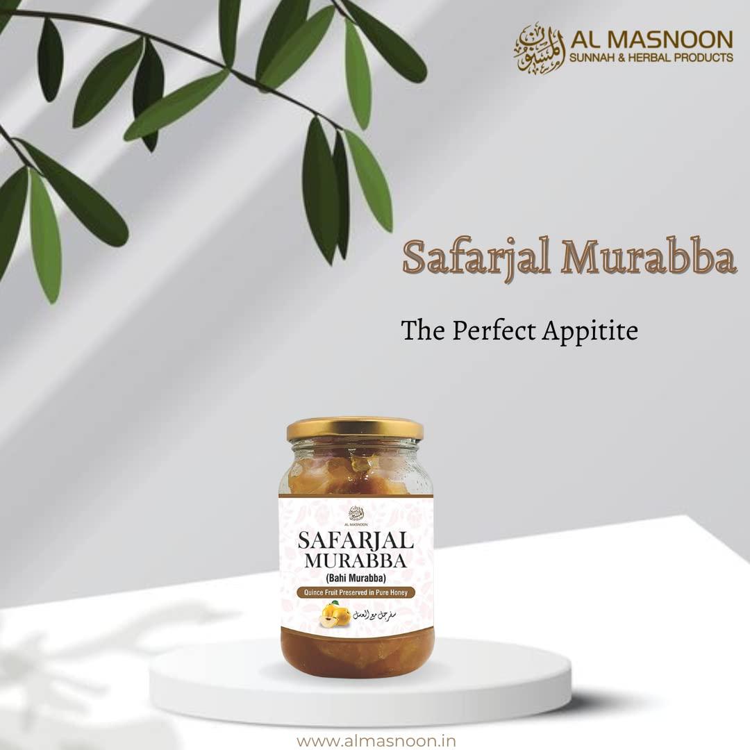 AL MASNOON AL MASNOON bahi murabba | safarjal murabba | Quince Fruit Preserved in Natural Honey 500 grm