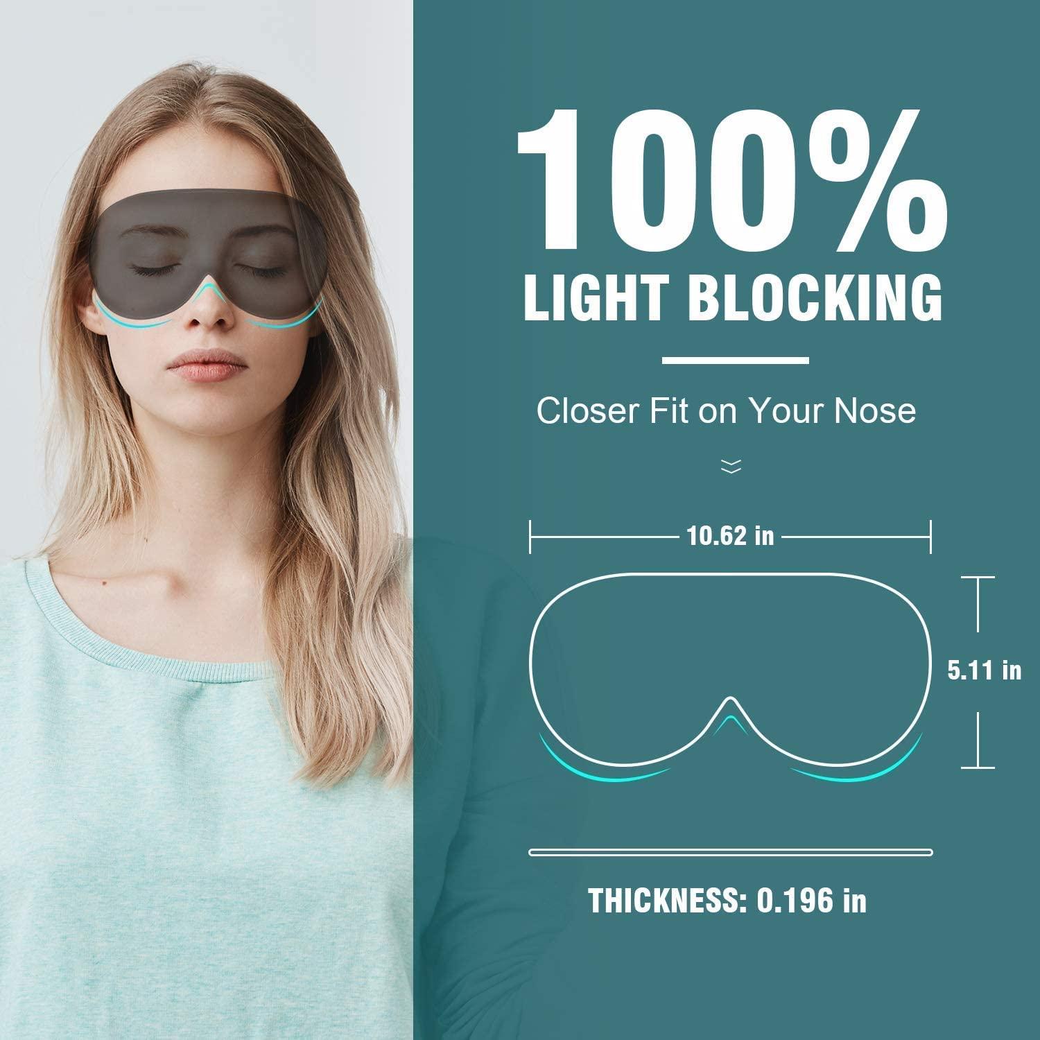 JUDEE JUDEE nylon Cooling Gel Relaxing Eye Sleep Mask For Dark Circles,Dry Eyes,Cooling Eyes,Pain Relief,Redness,Eye Patches,Sleeping Cool Pad Suitable For All Family Members Sleeping Mask (Cooling Mask)