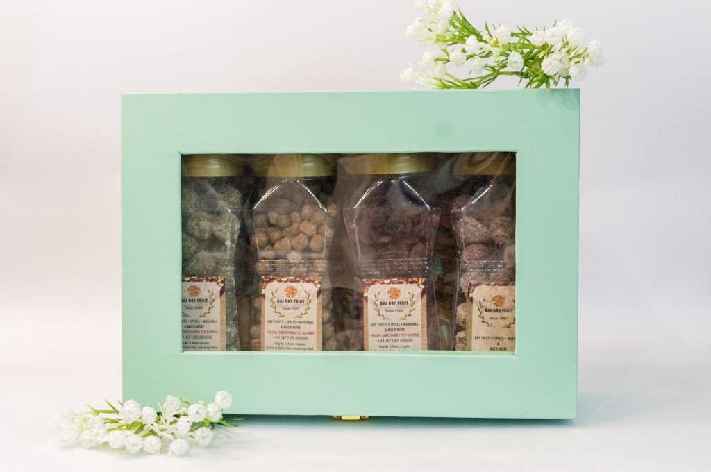 Raj Dry Fruit Raj Dry Fruit Premium Quality Mukhwas Gift Hamper Box Combo 200 Grams each