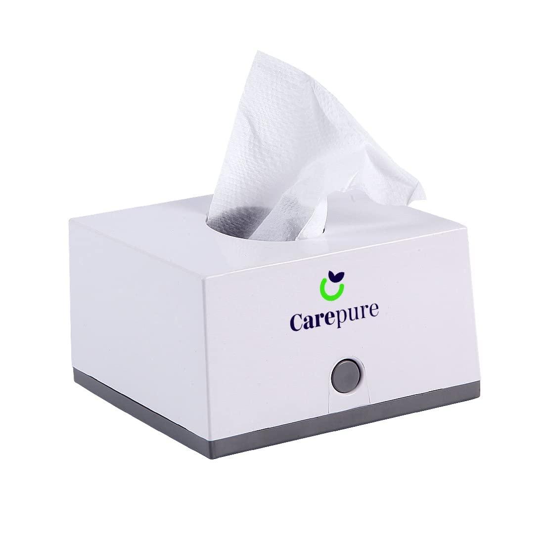 Carepure Carepure Pop Up Table Top Facial Tissue Paper Dispenser Car Hotel Bathroom Tissue Box with Lock, Free 2 Ply Pop Up Soft Facial Tissue Paper Napkin. Size : 4 X 8 cmPop Up With lock)
