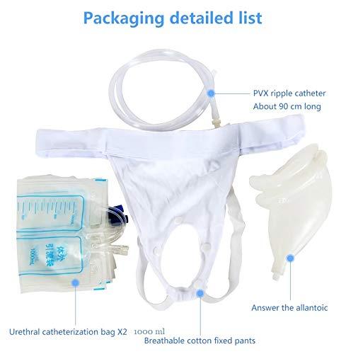 Vinayakart Vinyakart Women Urinary Drainage Bag, Urine bagUrine collector Drainage Bage for Women Wearable with Anti Reflux Valve for Female (2 x 1000 ml)