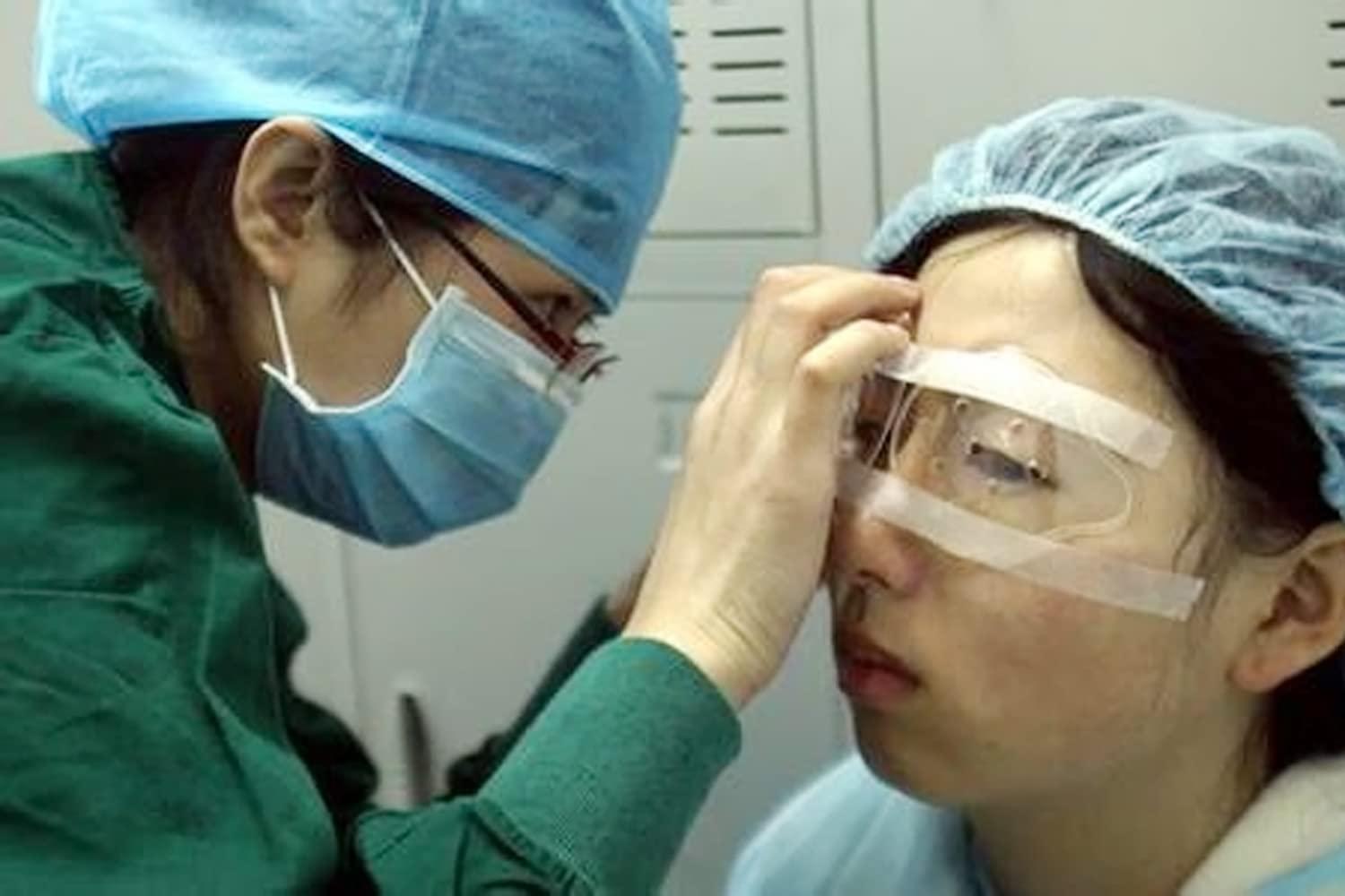 Vandorla Vandorla Eye Shield, 2 Pcs Plastic Eye Shield Eye Patch for Eye Protection Eye Surgery Covering Breathable with 2 Elastic Rope, Transparent