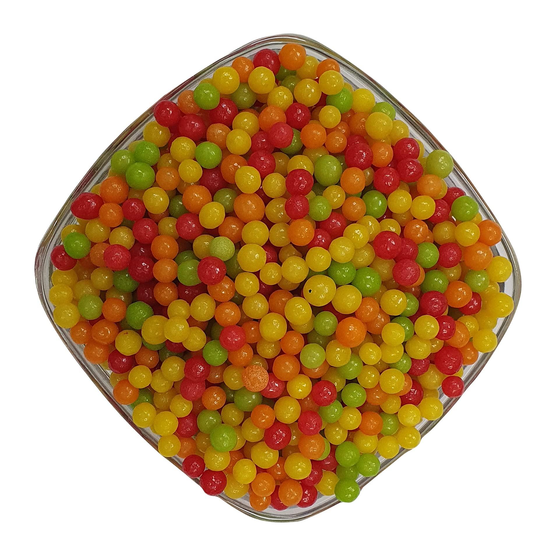 Ministry of Candies Ministry of Candies - Yummy Fruit Balls Candy - Khatti Mitthi Goli (Multi Color & Mix Fruit Mouth Freshner) - (400g)