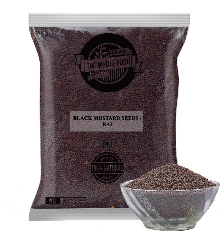 The Whole Food Co. The Whole Food Co. Premium Black Mustard Seeds/Rai, 1 Kg